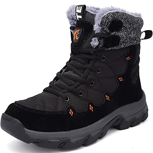 Lvptsh Botas de Nieve Hombre Invierno Botines Zapatos ntideslizantes Calentar Forradas Impermeables Zapatillas de Senderismo...