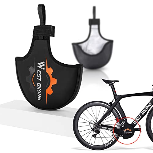 Fahrrad Kettenschutz, Fahrrad Kurbelgarnitur Kettenradabdeckung Schutz, Kratzfest Rostfreier und wasserdichter Fahrradkettenschutz Kettenrad Schutzhülle für Mountainbikes, Rennräder Cover