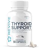Revive MD Thyroid Support Supplement for Men & Women - Comprehensive Blend of Nutritents Supports Healthy Thyroid Function with Essential Vitamin, Minerals & Herbs (90 Capsules, 30 Servings)