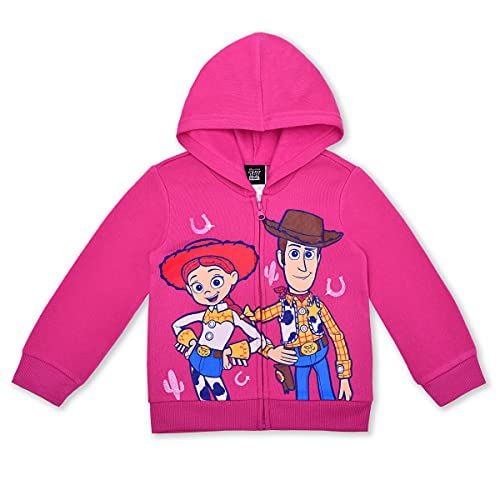 Disney Toy Story Girls’ T-Shirt, Zip Up Hoodie And Leggings Set For Toddler And Little Kids – Blue/Pink/Purple #TOP5