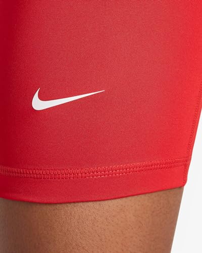 Nike Pro Big Kids' (Girls') Dri-FIT 5" Shorts (FB1081-657, University Red/White)4