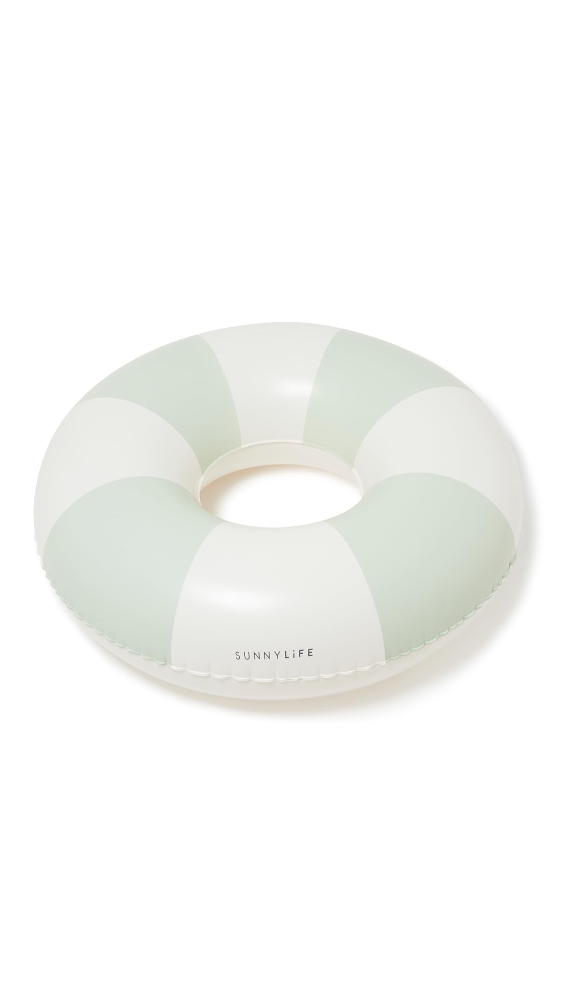 Tube Pool Ring | The Vacay Soft Olive Stripe