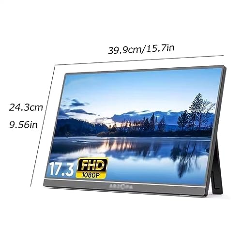 Image of Portable Monitors 17.3-inch Large Screen Monitor 1920 * 1080 Resolution 60HZ IPS Secondary Screen Laptop Expansion Screen Game Host External Screen