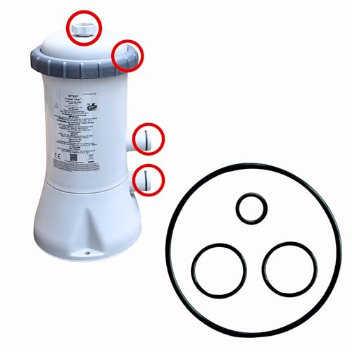 Sintrix Fab Dichtung Set kompatibel mit Intex Krystal Clear 604/604G Filterpumpe. Ersatz Dichtringe & O-Ringe für Filterpumpenmodelle Sintrix Fab Dichtung Set kompatibel mit Intex Krystal Clear 604/604G Filterpumpe. Ersatz Dichtringe & O-Ringe für Filterpumpenmodelle
