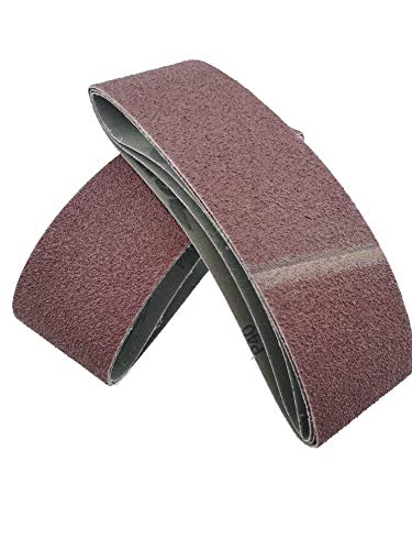 25 Stück Gewebe-Schleifbänder | 75 x 533 | Körnung je 5x Korn 40, Korn 60, Korn 80, Korn 120, Korn 180| Schleifpapier | Mix | Bandschleifer Cover