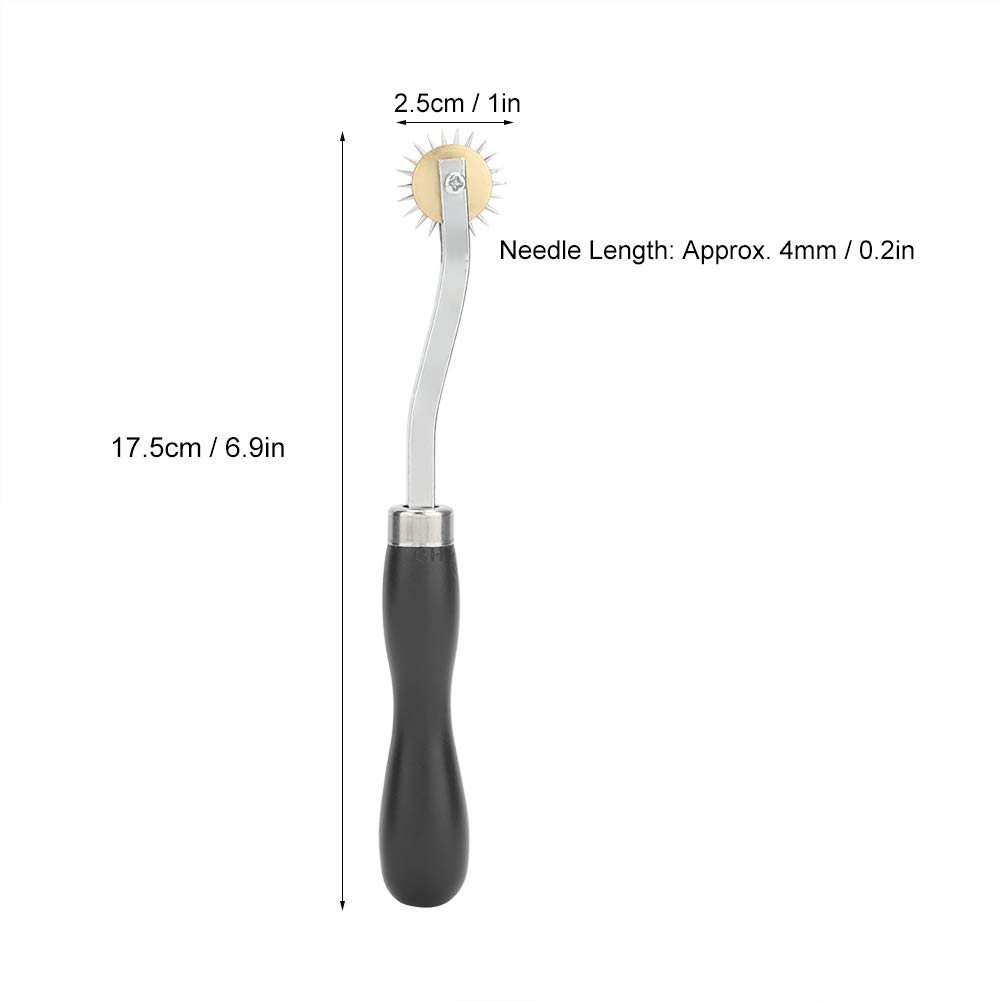 Fdit Rueda de Rastreo, Bricolaje Profesional de Cuero Craft Stitch Marker Roulette Tool Stitch Line Marking Kit