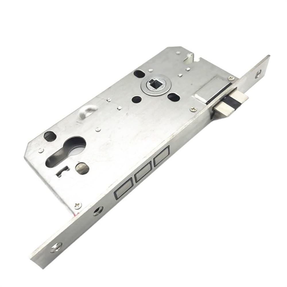 Door Lock Gearbox 8550 Silent Lock Body,240x22mm Square Panel,Mute Tongue, for Cylinder Height 32mm,Heavy Spring, Strong Return(Heavy Spring)