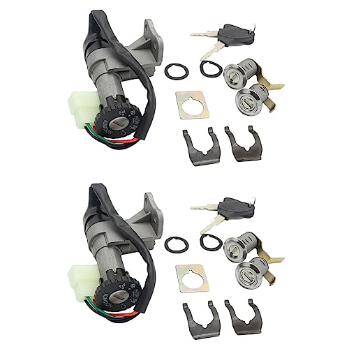 Interruptor de encendido de motocicleta de 2 piezas para scooter GY6 de 50cc y 150cc