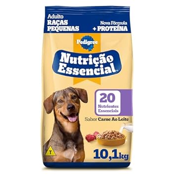 PEDIGREE, Ração Pedigree Nutrição Essencial Carne Ao Leite Para Cães Adultos, 10.1 Kg