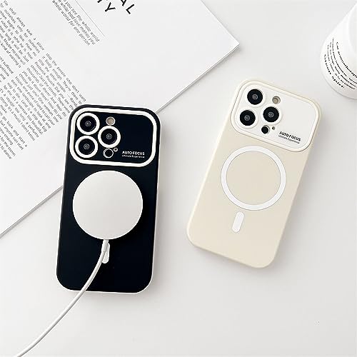 Coque magnétique iPhone 12 Pro Max silicone antichoc à fenêtre