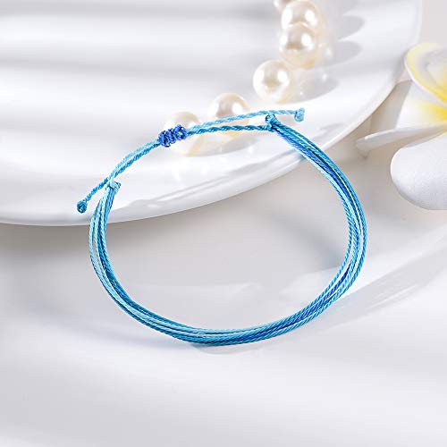 Tarsus Hand-Woven Surfer Layerable Beaded Ankle Bracelets For Women Teen Girls 3 Anklets Set #TOP7