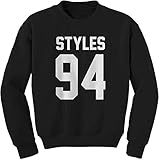 FerociTees Crew Styles 94 Jersey Style Birthday Year Adult XX-Large Black