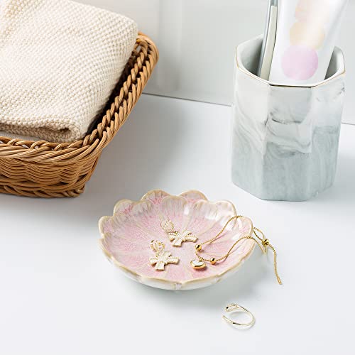 Image of BEUNAIZER Jewelry Dish Tray, Ring Dish, Ceramic Trinket Tray, Key Bowl