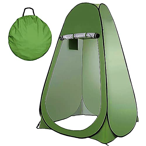 Shower Tent for Camping, Pop Up Pod Changing Room Privacy Tent, Camping Toilet Dressing Room, Foldable Changing Tent with CarryBag, Popup Tents Easy Set Up Rain Shelter for Camping & Beach Sturdy Tent