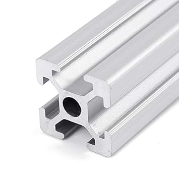 Global Automate Global 2 x 2020 T-Slot Aluminium Extrusion Openbuilds Linear Profile, 3D Printers (450 mm Long) (Silver)