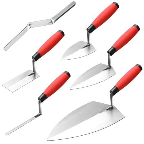 Lasnten 6 PCS Masonry Hand Tool Set 11' x 5-1/2'...