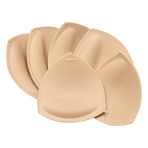 TopBine 3 Pairs Removable Bra Pads Inserts Push Up Pads Sew In Bra Cups For Swimsuits Bikini