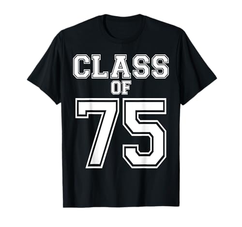 Graduación personalizada de clase de 1975 graduados personalizados Camiseta