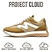 Project Cloud Trendy Fashion Sneakers for Women 2026 - Memory Foam and Non-Slip Comfortable Casual Ladies Shoes for Womens Fashion Sneakers - Lightweight Lace-up Shoes (LECCO,CML,10) Camel