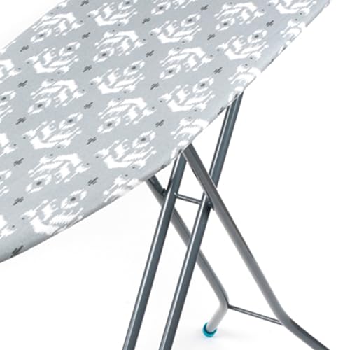 Beldray LA023995IKAT Folding Ironing Board - Compact Vertical Storage, 7 Variable Heights, Lightweight Collapsible Ironing Table For Left/Right Handed Use, Adjustable Iron Rest, 110 x 33cm, Grey Ikat - Image 9