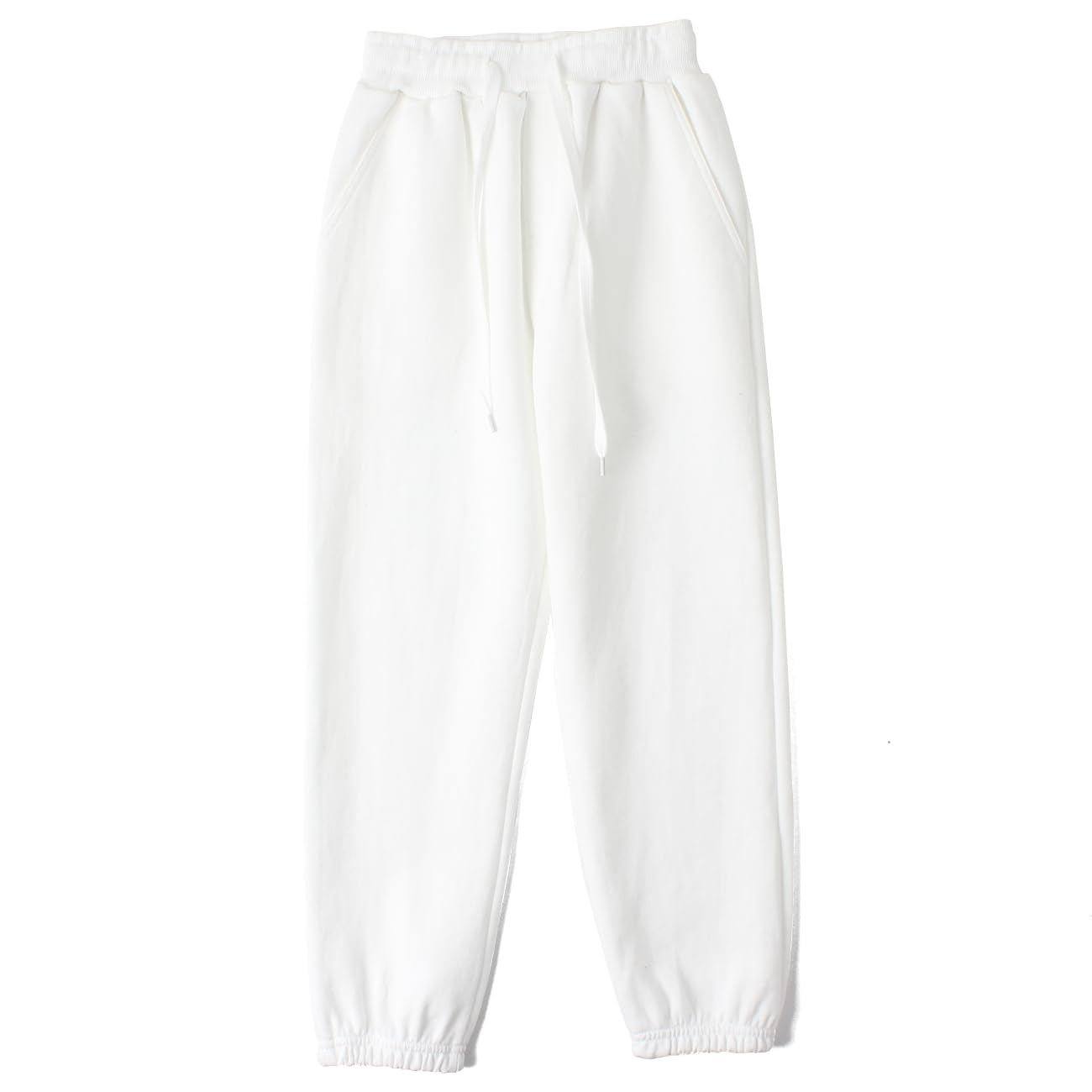 AngelBabies Boys Girls Pants Pull on Cotton Joggers Plain Kids Sweatpants Size 13-14 Off-White