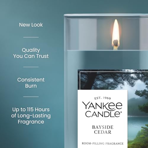 image for Yankee Candle Medium Pillar Scented Candle with up to 115 Hour Burn Ti