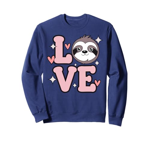 Lindo amor perezoso divertido amante de los animales para niños, adolescentes, niñas y mujeres Sudadera