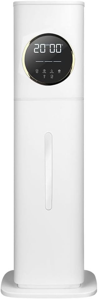 Smart Ultrasonic Humidifier, White, 8L Large Capacity, UV Sterilization, Remote Control, Touch Display, Silent Operation, Aromatherapy Function