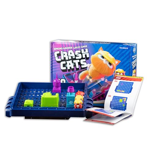 ThinkFun Crash Cats: The Super Fun Spring Loaded Logic Game