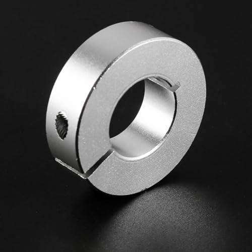 Laroal 4PCS Einstellringe 20 mm Einstellring Achse Geteilte Einstellringe Wellenbegrenzungsring aus Stahl mit Gewindestift Wellenverschlüsse
