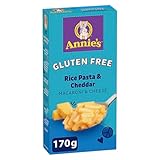 ANNIE'S - MACARONI AND CHEESE Gluten Free Rice Pasta and Cheddar, No Artificial Flavours or Synthetic Colours, Contains Real Cheese and Milk Ingredients