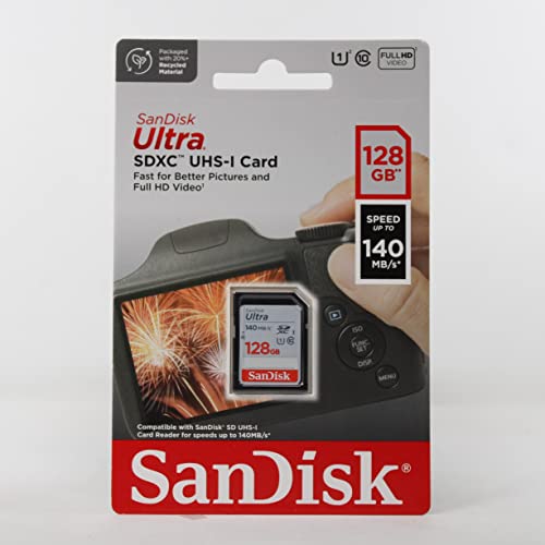 SanDisk Ultra Plus SD Card, 128GB,...