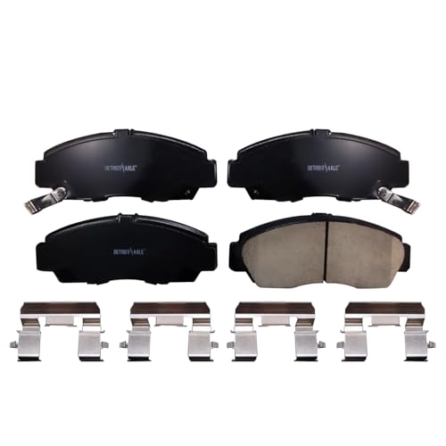 Image of Detroit Axle - Front Brake Pads for Honda Accord Acura TL TSX CL RL Ceramic Brake Pads w /Hardware Replacement