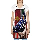 Delantal Bandera De San Cristóbal Y Nieves Con 2 Bolsillos Apron Antiincrustante ProfesionalPara Jardinería Barbacoa Casa