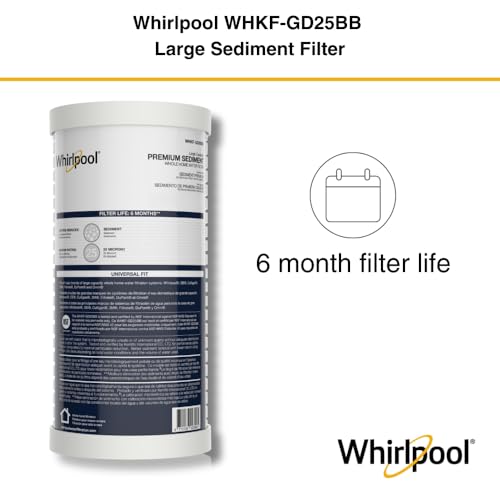 Filtre sédiments 25 microns Whirlpool whkf-gd25bb eau clarifiée - 6