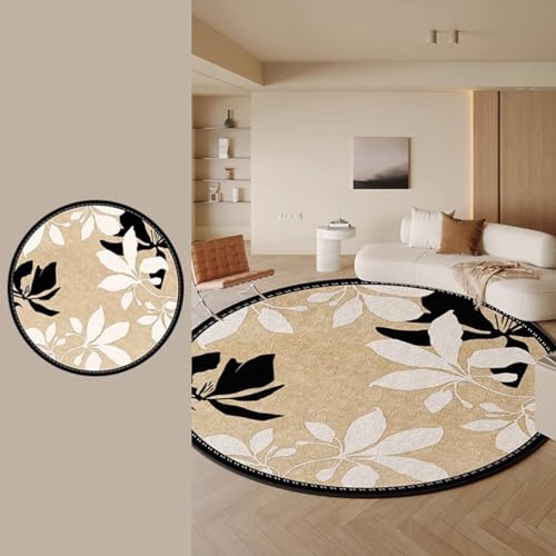 カーペット ラグ 円形 絨毯 撥水 ラグマット 夏用 低反発 滑り止め付き じゅうたん オシャレ 汚れにくい 北欧 敷物 防臭抗菌 防音 厚手 洗える 耐摩耗 床暖房対応 リビング/ホール プレイマット 四季適用