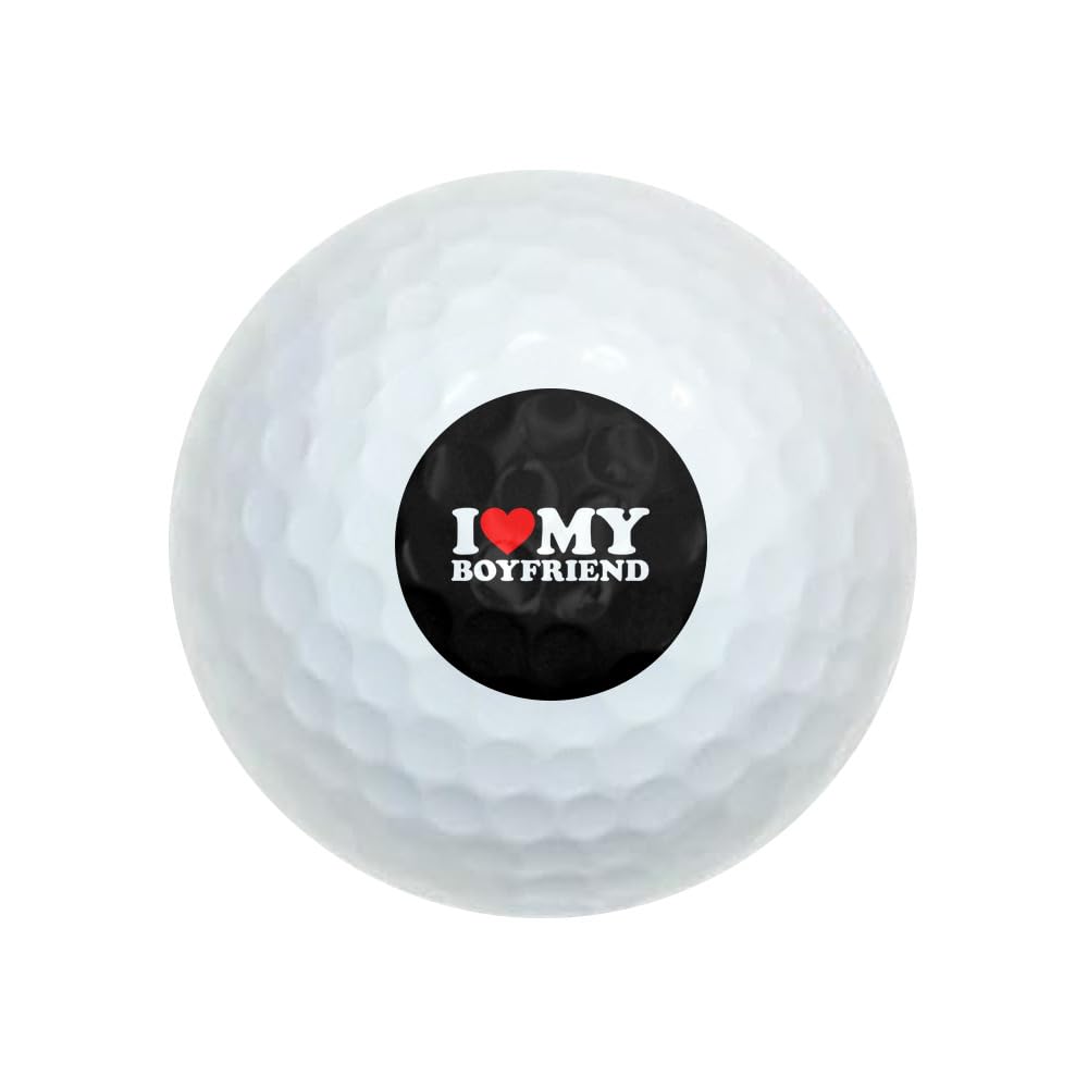 GRAPHICS & MORE I Heart My Boyfriend Novelty Golf Balls 3 Pack