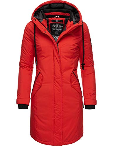 Preisvergleich Produktbild Navahoo Damen Wintermantel Winterparka mit Kapuze Letiziaa Rot Gr. M