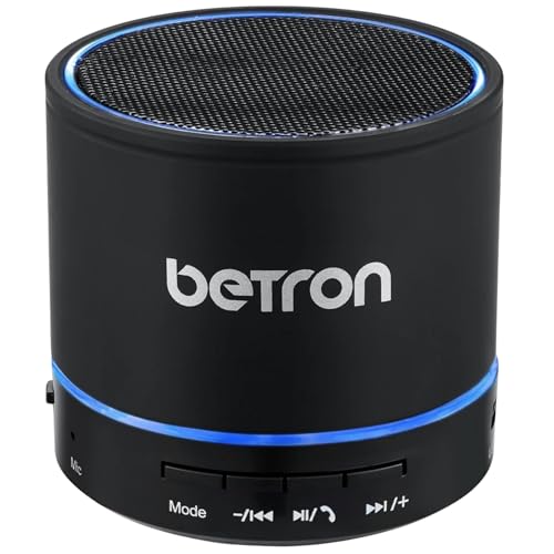 Betron KBS08 Bluetooth Speaker, Wireless, Portable, Mini, Titanium