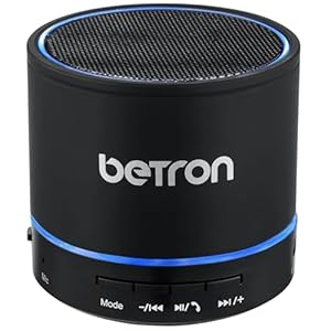 Betron KBS08 Bluetooth Speaker, Wireless, Portable, Mini, Titanium