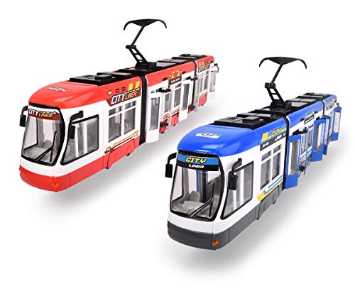 Dickie Toys - City Liner, Tram, 2 verschillende uitvoeringen, rood of blauw, willekeurige keuze, 46 cm, meerkleurig - Image 7