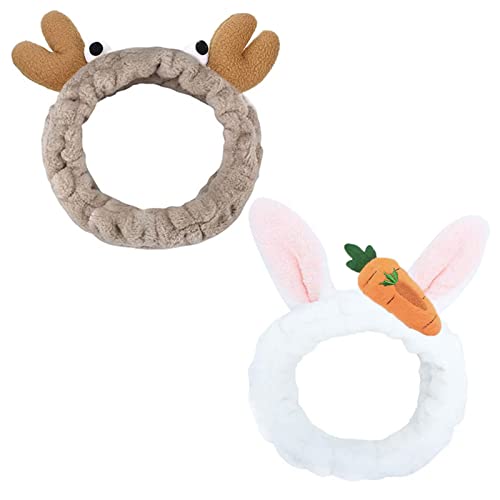 Diadema de Maquillaje Cinta de Pelo Para Maquillaje Faciales de Spa Diademas Lavar Cara Banda de Cabeza para Duchas Spa Deporte Lavado de Cara Cuidado de La Piel Belleza 3 Piezas Cover