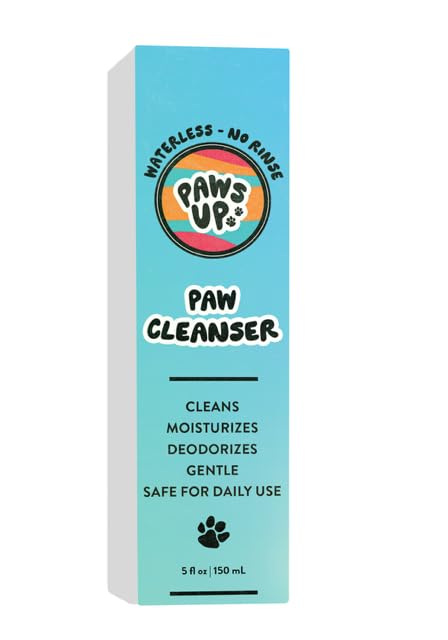 Paws Up No Rinse Paw Cleaner. Gentle, Non-Scented and pH Balanced to Provide Maximum Cleaning Power While Gentle on Your Dog. 5 Fluid Ounces Bottle with Silicone bristles. The Ultimate Paw Cleaner.