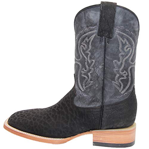 Mens Genuine Leather Square Toe Cowboy Western Boot4