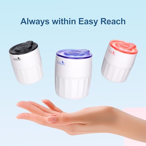 Image of Fullicon Stainless Steel Grinder, Pill Crusher Fine Powder, Blue White
