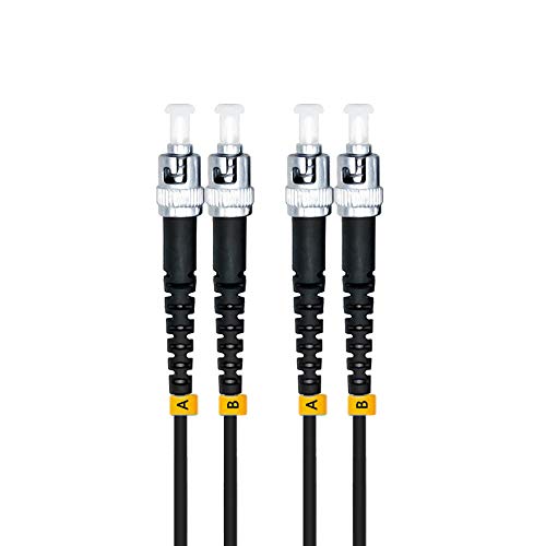 Cable de fibra óptica monomodo exterior de 40 metros con conectores ST-ST 4
