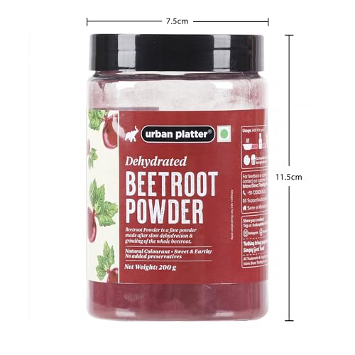 Urban Platter Dehydratede Beetroot Powder 200G [Antii-Oxidant Fiber-Rich]