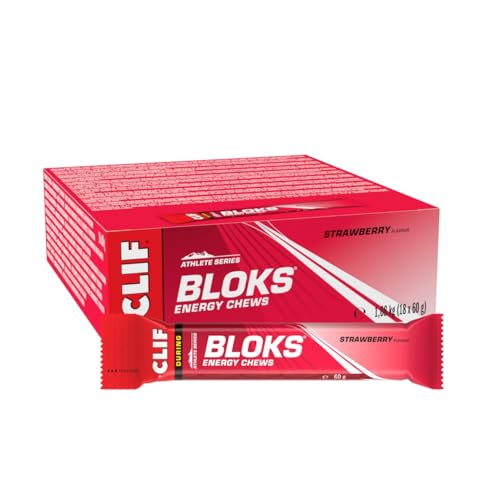 CLIF BLOKS Energy Chews | Strawberry | Plant Based | Quick Energy...
