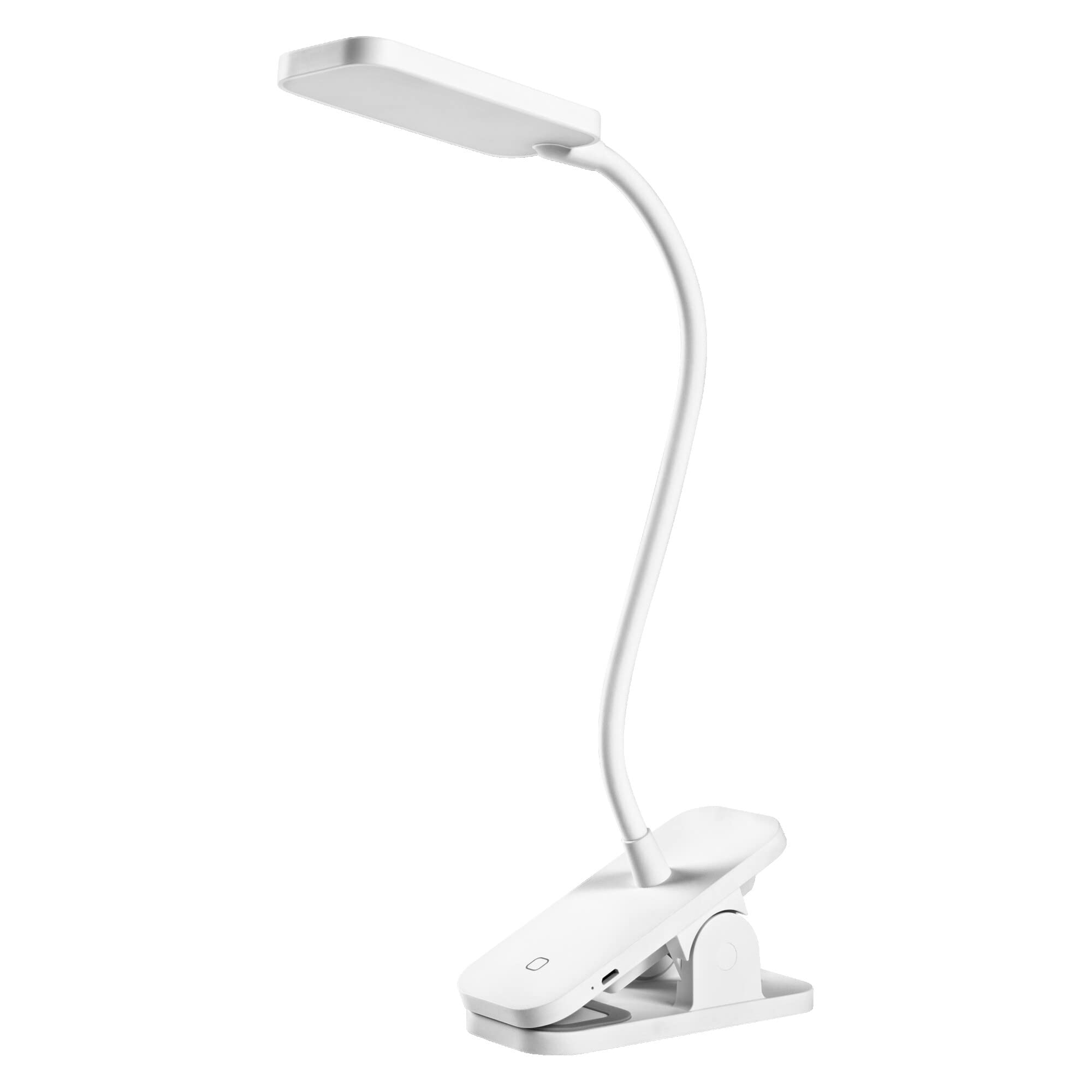 Ledvance, LEDVANCE PANAN Clip mobilna lampka do czytania i stolika, biała, 5,2W, 130lm, zasilana bateryjnie, z klipsem i elastyczną głowicą,LED z białym światłem 4000 K, czujnik dotykowy