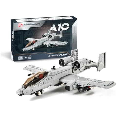 DAHONPA A10 Warthog Attack Plane Military Series Building Bricks Set (900 Pcs) Air-Force Fighter Build Blocks Toy, Gift for Adult Cover